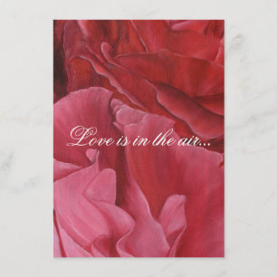 convites de casamento de rosas vermelhas elegantes