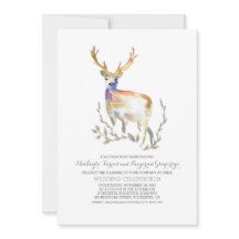 Convites De Casamento De Terra De Madeira Da Deer 