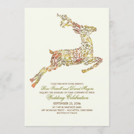 Convites De Casamento De Terra De Madeira De Deer