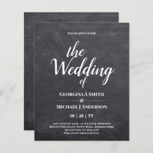 Convites de Casamento de TYPOGRAPHY de NEGÓCIOS Mi
