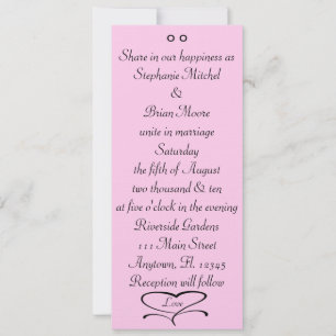 Convites de casamento do amor