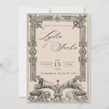 Convites de Casamento Elegantes (Coleção A6)
