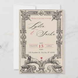Convites de Casamento Elegantes (Coleção A6)
