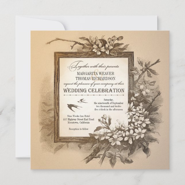 convites de casamento elegantes e especiais para t (Frente)