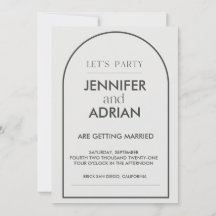 Convites de Casamento em Arco