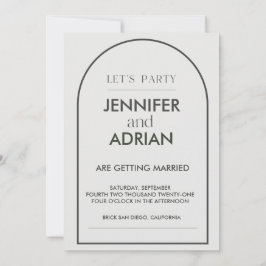 Convites de Casamento em Arco