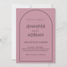 Convites de Casamento em Arco