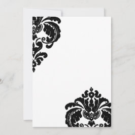 Convites de Casamento em Damasco Preto