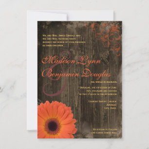 Convites de Casamento em Madeira de Celeiro com Ma