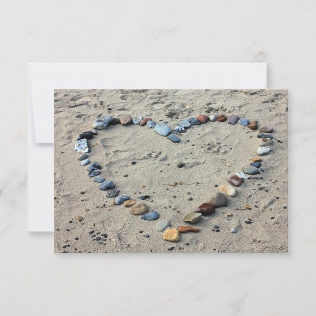 Convites de casamento em praia tropical (Frente)