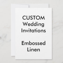 Convites de casamento embOSSADOS personalizados 5"