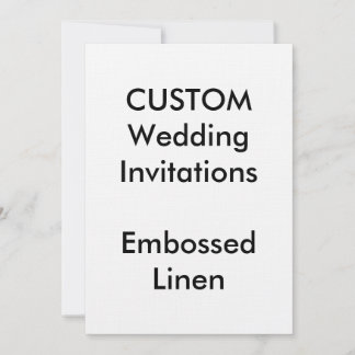 Convites de casamento embOSSADOS personalizados 5"