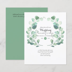 Convites de casamento Eucalyptus de Greenerescênci