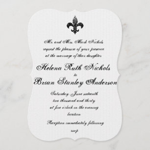 Convites De Casamento Fleur De Lis