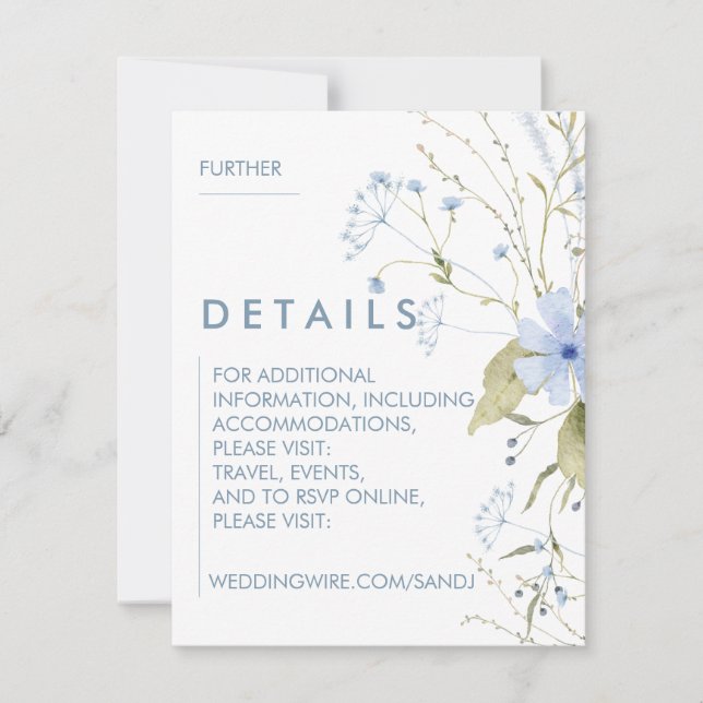 Convites de Casamento Florais (Frente)
