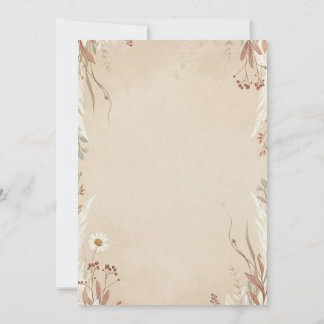 Convites de Casamento Florais Boho É Natural