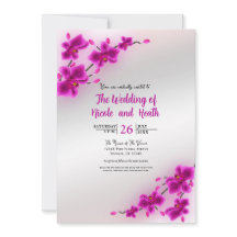 Convites de Casamento Florais Elegantes Flores de 