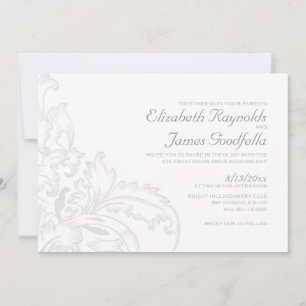 Convites de casamento florescentes