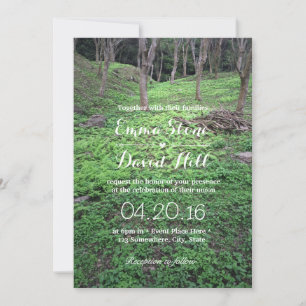 Convites de Casamento Floresta Elegante
