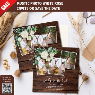 CONVITES DE CASAMENTO FOTOGRAFADOS ROSES BRANCAS R