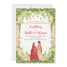 Convites de casamento hindu & convites de casament
