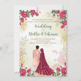 Convites de casamento hindu & convites de casament