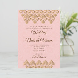 Convites de casamento indiano & convites de casame