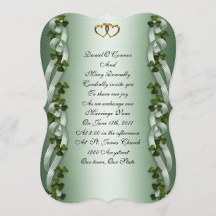 Convites de casamento irlandeses