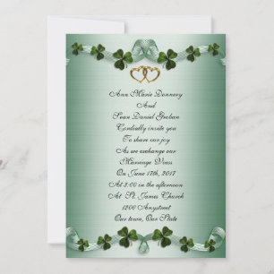Convites de casamento irlandeses
