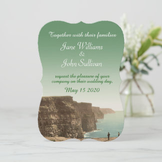 Convites de casamento irlandeses Cliff de mãe