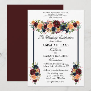 Convites de Casamento Judaico Tradicionais - Vinho