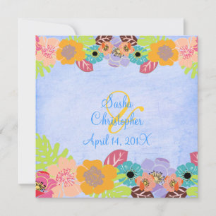Convites de Casamento Leis/Luau