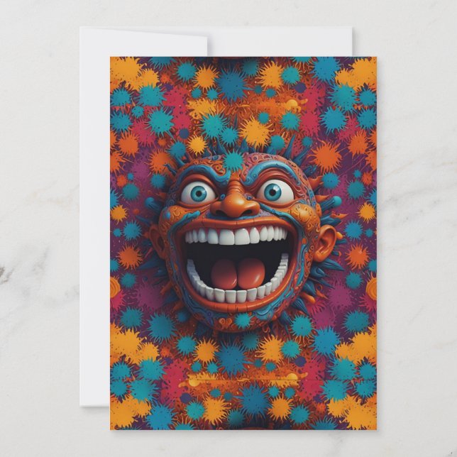 convites de casamento loucos (Verso)