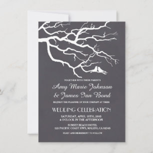 Convites de casamento lovebird4 do quadro dos