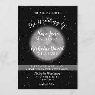 Convites de Casamento   Lua Cheia Celestial e Estr