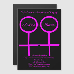 Convites de casamento Magnéticos Personalizados d