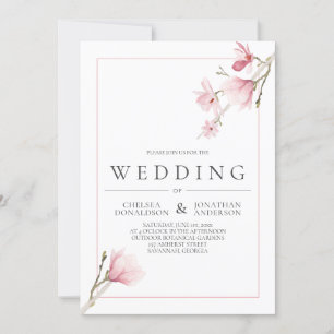 Convites de Casamento Magnolia Bloom