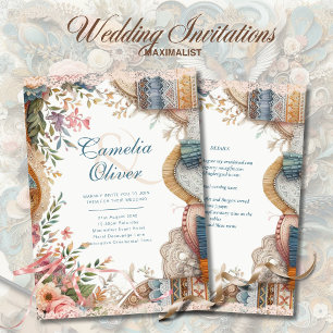 Convites De Casamento Maximalista Ocupados Decorat