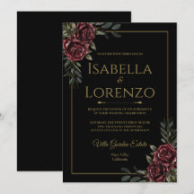 Convites de Casamento Moody Luxury Suite