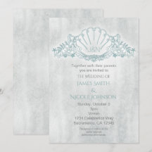 Convites de Casamento na Praia com Cavalos-Marinho