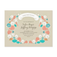 Convites de casamento na praia Save The Date