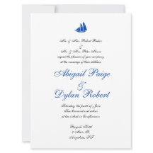 Convites de Casamento "No Mar"