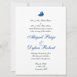 Convites de Casamento "No Mar"