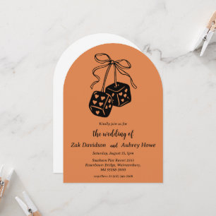 Convites de casamento ocidentais boho modernos