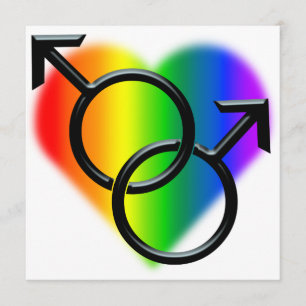 Convites de Casamento Orgulho Gay Cartões de Amor 