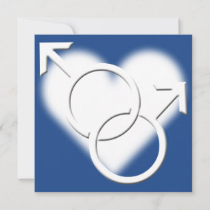 Convites de Casamento Orgulho Gay Cartões de Amor 