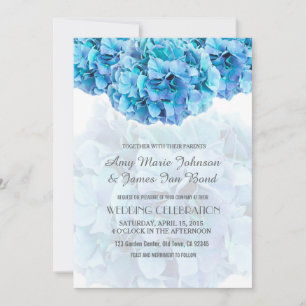 Convites de casamento para hydrangea azul3