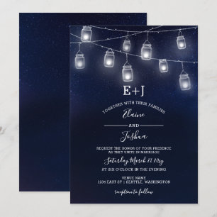 convites de casamento para jardins estrelados