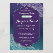 Convites de casamento para Noivados de Joel Henna