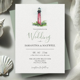 Convites de Casamento Personalizados com Farol em